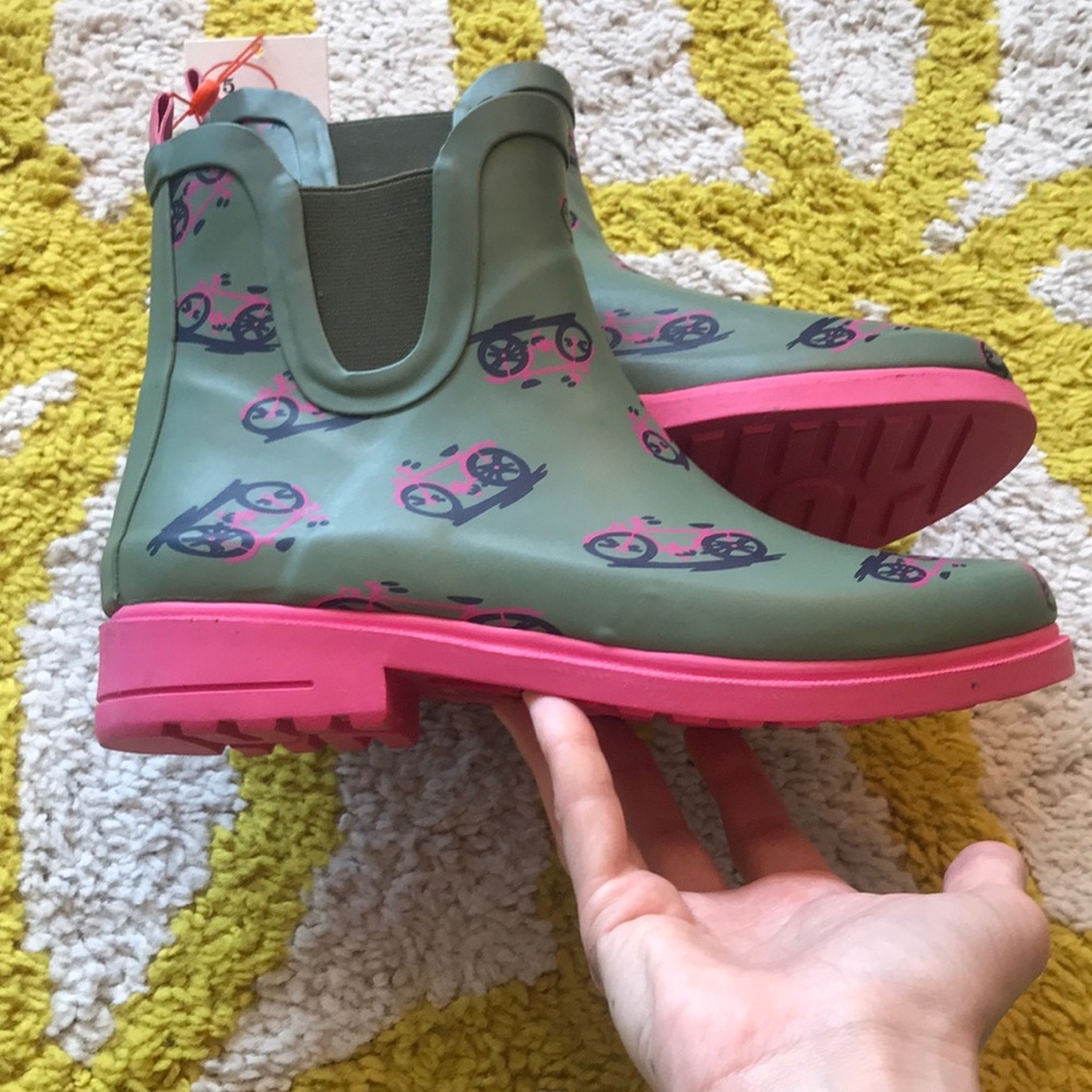 NWT Anthropologie Colloquial Chelsea Rain Booties - Picture 3 of 8